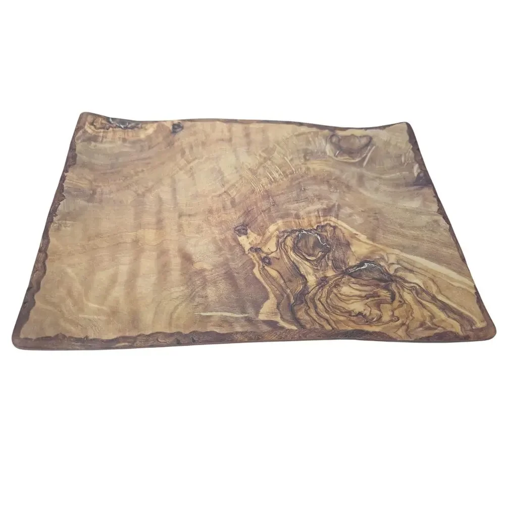 Cheforward David-Richmen Transform Faux Burled Wood Melamine Platter
